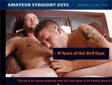 Tablet Screenshot of amateurstraightguys.com